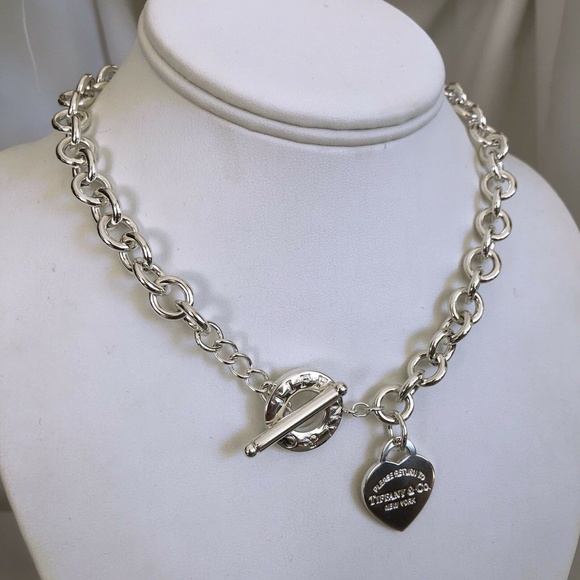 Tiffany & Co Jewelry - 20" Return to Tiffany Heart Toggle Necklace in Silver